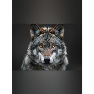 Large Custom Fridge Magnet Grey Wolf Home Kitchen Decor